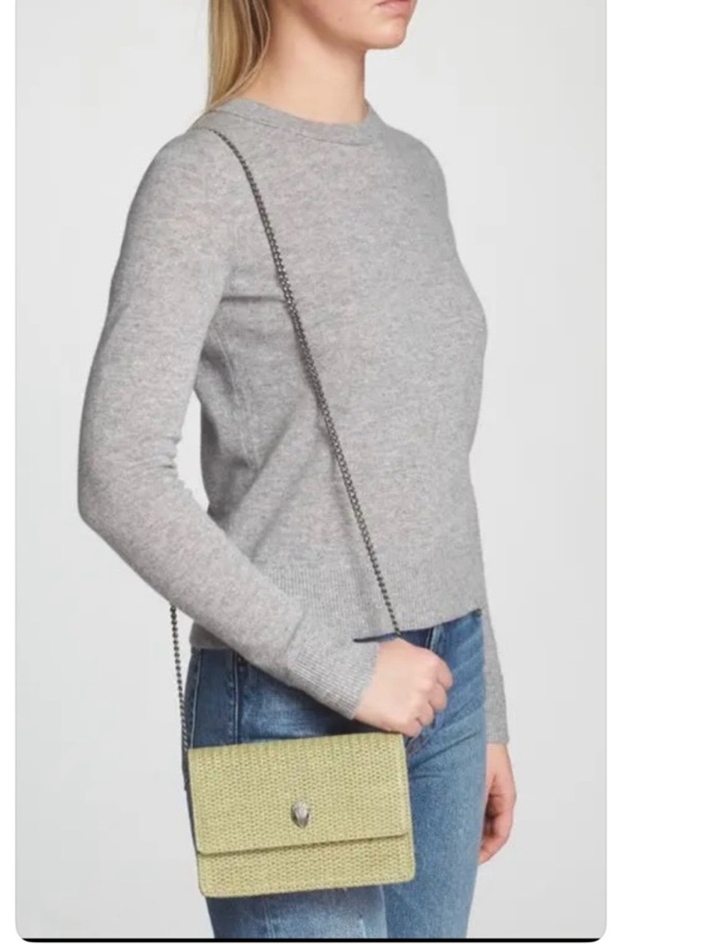 🔥🔥New - Kurt Geiger extra mini Shoreditch crossbody bag purse pale green